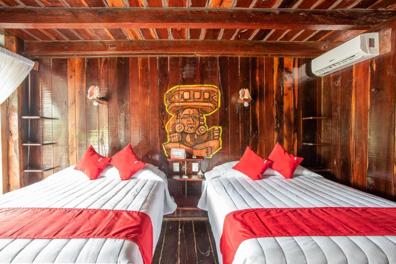 Oyo Blue Kay Mahahual Hotel Bagian luar foto