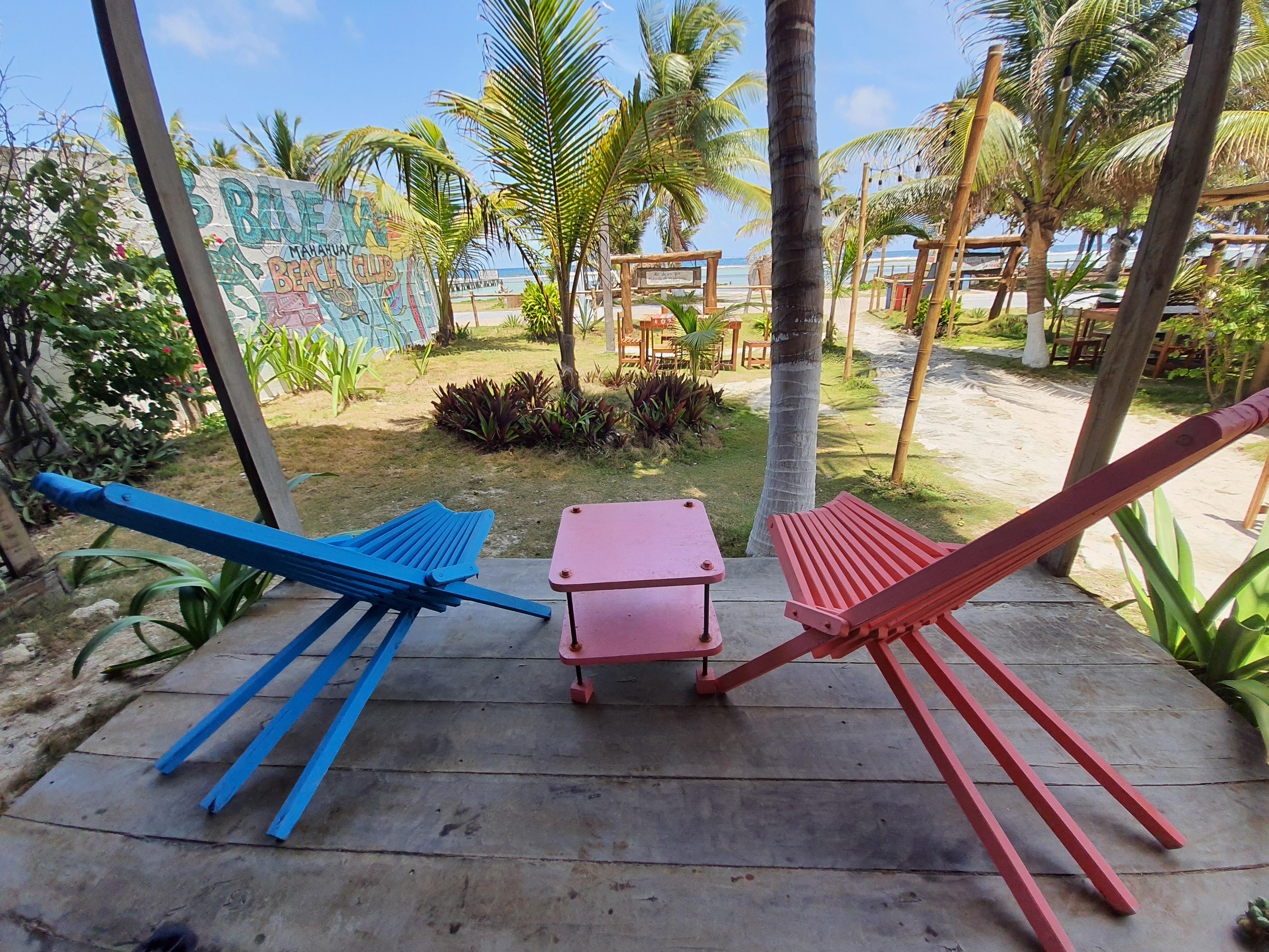 Oyo Blue Kay Mahahual Hotel Bagian luar foto